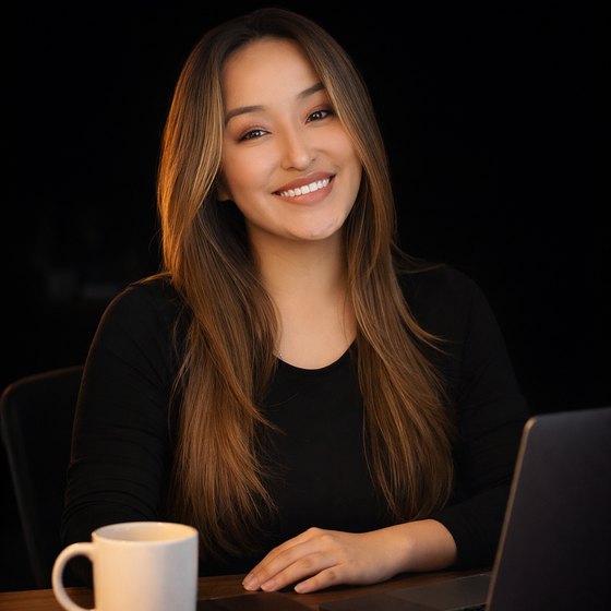 Katherine Rodriguez, founder of Home2Hired, at her desk
